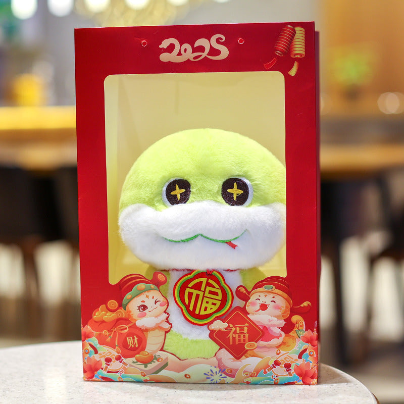 Snake plush toys 2025 Year of the Snake Mascot toys Zodiac Snake Plushise toy Spring Festival Style