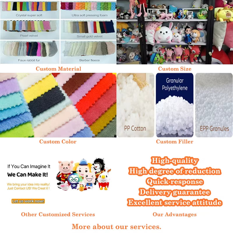 Factory OEM High Quality Plushie Stuffed Plush Toys Soft Animal Doll Plush Toys Manufacturer Gifts For Children