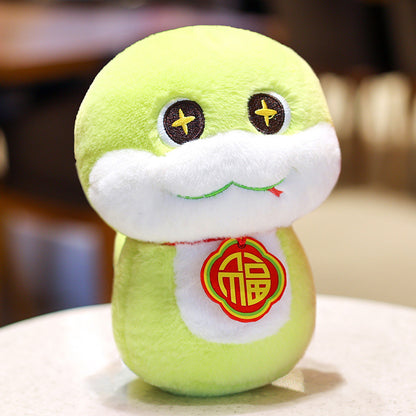 Snake plush toys 2025 Year of the Snake Mascot toys Zodiac Snake Plushise toy Spring Festival Style