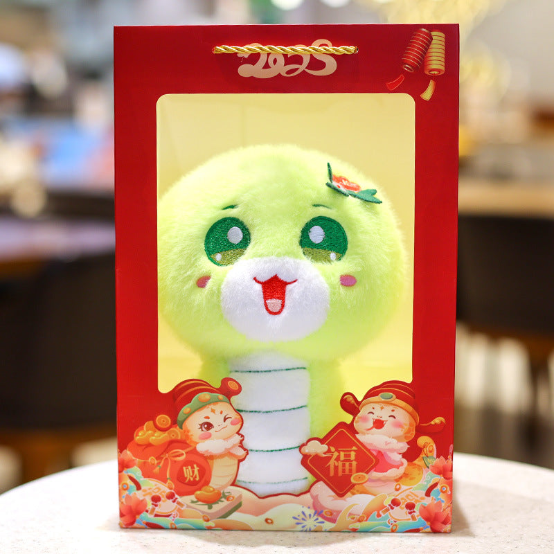 Snake plush toys 2025 Year of the Snake Mascot toys Zodiac Snake Plushise toy Spring Festival Style