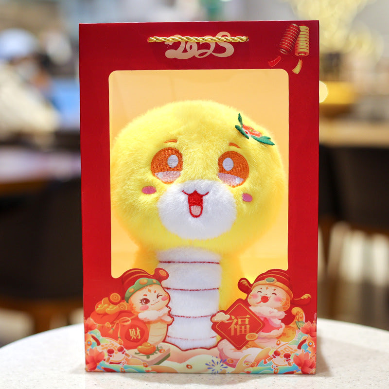Snake plush toys 2025 Year of the Snake Mascot toys Zodiac Snake Plushise toy Spring Festival Style