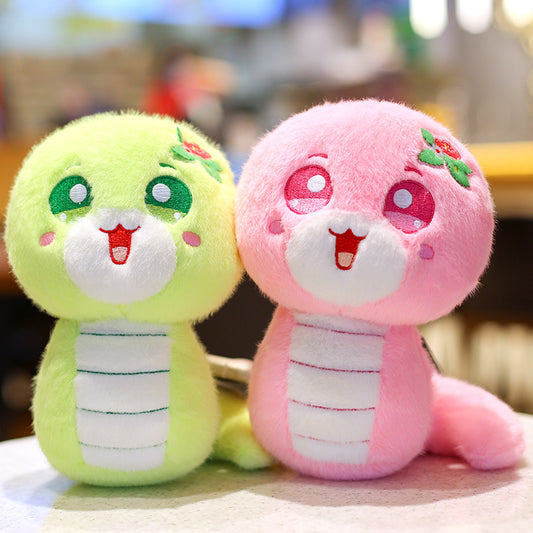 Snake plush toys 2025 Year of the Snake Mascot toys Zodiac Snake Plushise toy Spring Festival Style