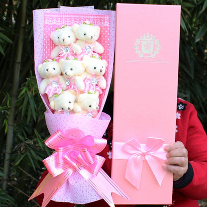Birthday Valentine's Day 7 little bear teddy bear bouquet cartoon bouquet for lover