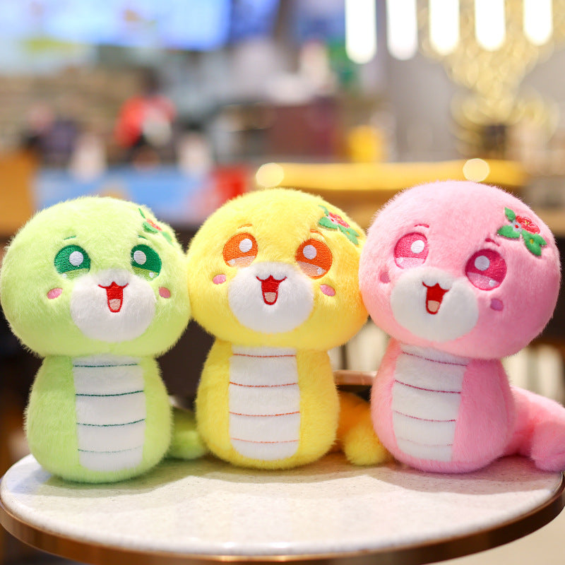 Snake plush toys 2025 Year of the Snake Mascot toys Zodiac Snake Plushise toy Spring Festival Style