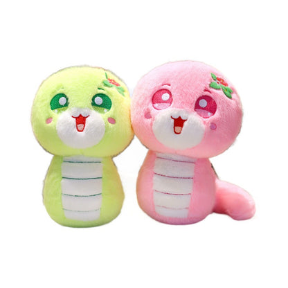 Snake plush toys 2025 Year of the Snake Mascot toys Zodiac Snake Plushise toy Spring Festival Style